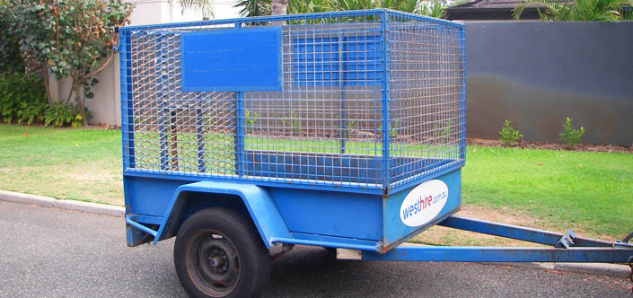 6x4 cage trailer hire